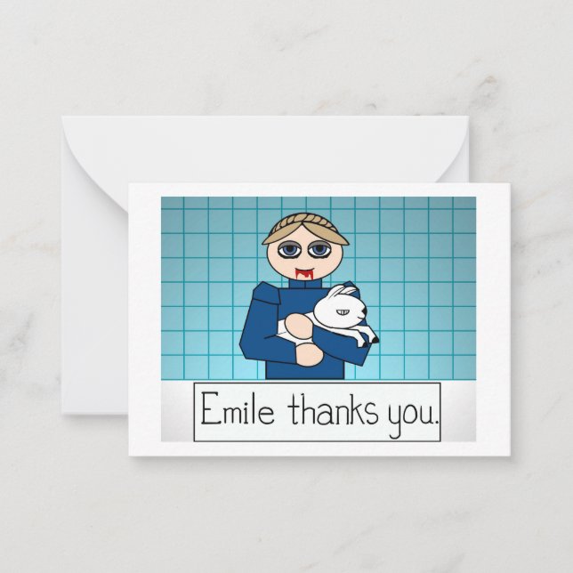 Mammalian Nurturturable Danke Card Mitteilungskarte (Vorderseite)
