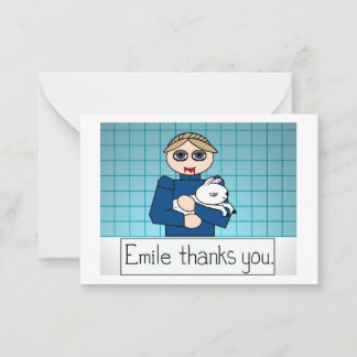 Mammalian Nurturturable Danke Card Mitteilungskarte