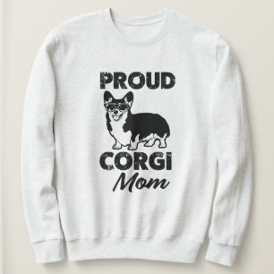 Mammasweatshirt der stolzen Corgi-Mamafrauen Hunde Sweatshirt