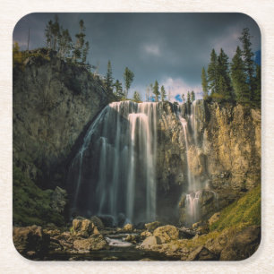 Mammatocumulus-Wolken bei Sonnenuntergang Rechteckiger Pappuntersetzer