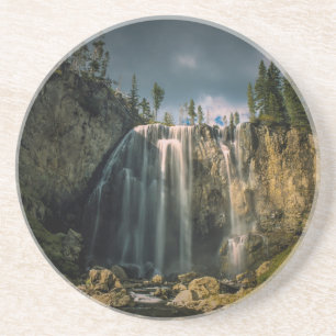 Mammatocumulus-Wolken bei Sonnenuntergang Untersetzer