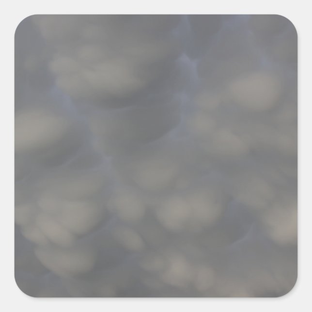 Mammatus Cloud-Aufkleber Quadratischer Aufkleber (Vorderseite)
