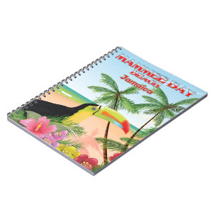 Mammee Bay Beach Jamaica Reiseplakat Notizblock