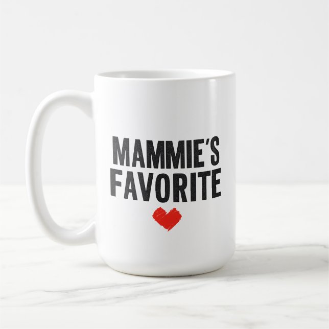 MAMMIE’S Favorite Heart Graphic for Mothers Day Gr Kaffeetasse (Links)