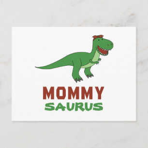 Mammisaurus Dinosaurier T-Rex Dino Mama Muttertag Postkarte
