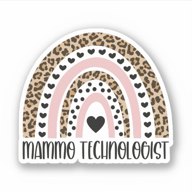 Mammo-Technologe, Mammo Tech, Mammographie-Techs Aufkleber (Vorderseite)