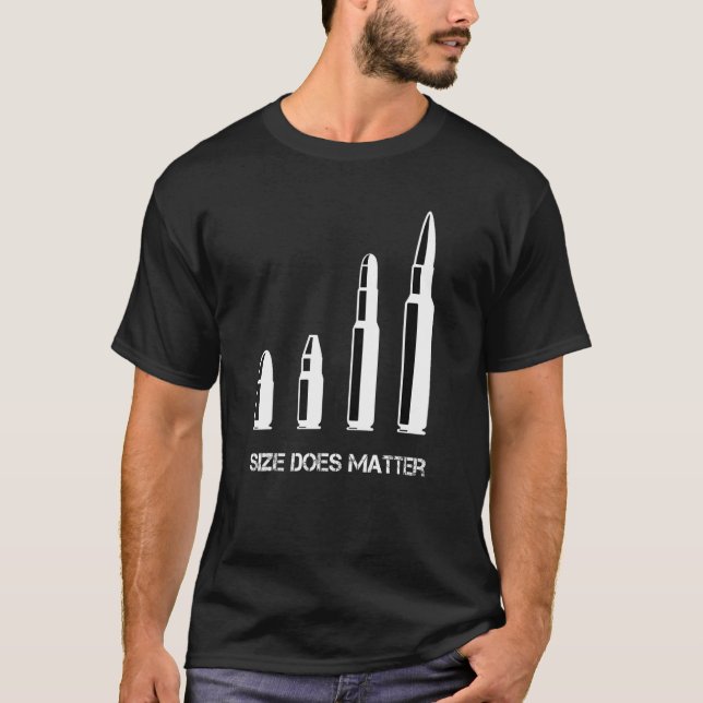 Mammo- und Schussgröße Matters Bullets & Cannon T-Shirt (Vorderseite)