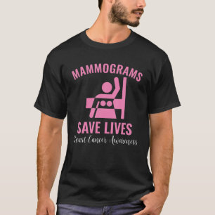 Mammogramme Rettete Brustkrebs-Bewusstsein T-Shirt