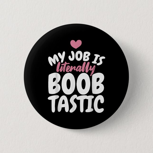 Mammographie-Technologe Job Mammograph Mammographi Button (Vorderseite)