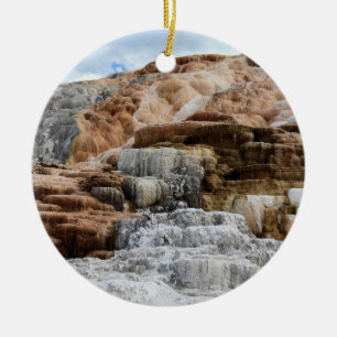 Mammot Hot Springs im Yellowstone Nationalpark Keramik Ornament
