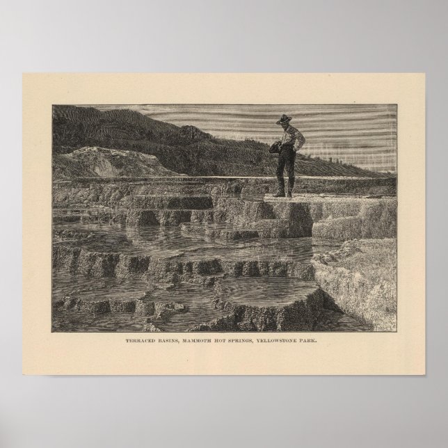 Mammot Hot Springs View Poster (Vorne)