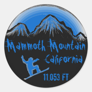 Mammot Mountain California Snowboard Aufkleber