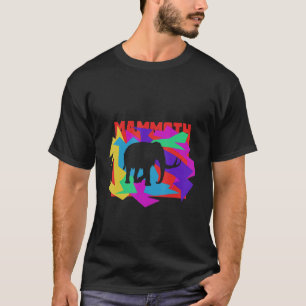 Mammoth Animal Mosaik Puzzle T-Shirt