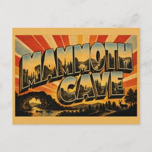 Mammoth Cave Kentucky Kalksteinhöhlen Fluss Kunst Postkarte