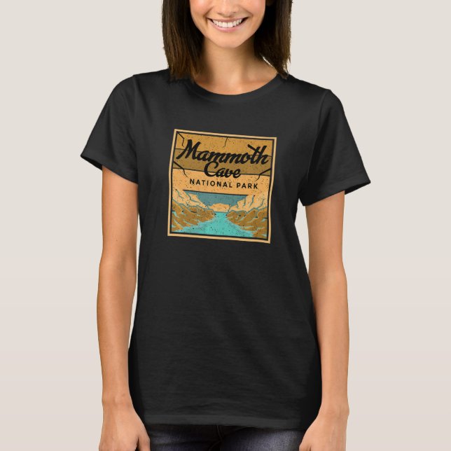 Mammoth Cave Kentucky Nationalpark Souvenir Höhle T-Shirt (Vorderseite)