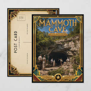 Mammoth Cave Kentucky Vintage Art Deco Golden Age Postkarte