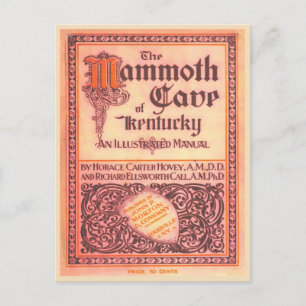 Mammoth Cave Kentucky Vintager Buchcover Postkarte