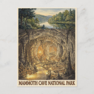 Mammoth Cave National Park Höhlenreise Postkarte