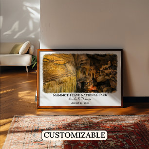 Mammoth Cave National Park Kentucky Aquarell Poster