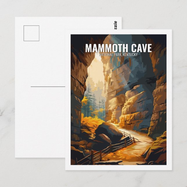 Mammoth Cave National Park Kentucky USA Postkarte (Vorne/Hinten)
