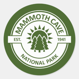 Mammoth Cave National Park Runder Aufkleber