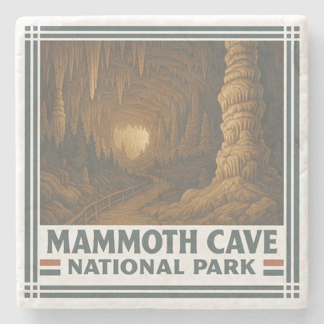 Mammoth Cave National Park Steinuntersetzer (Vorderseite)
