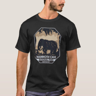 Mammoth Cave National Park Wooly Mammoth Emblem T-Shirt