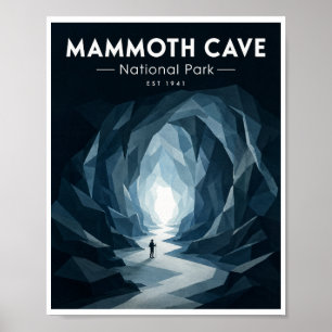 Mammoth Cave Nationalpark im Vintage-Stil Poster