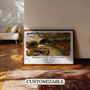 Mammoth Cave Nationalpark Kentucky Aquarell Poster