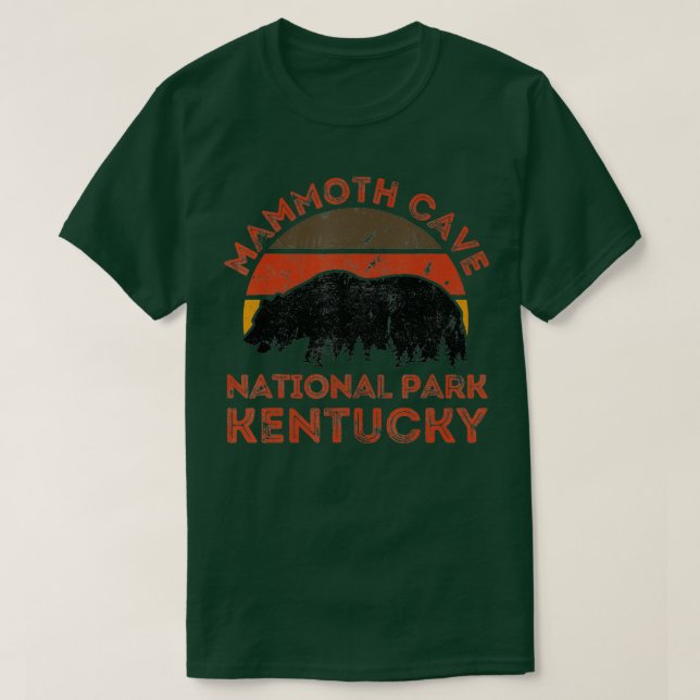 Mammoth Cave Nationalpark Kentucky Bären Wandern N T-Shirt (Design vorne)