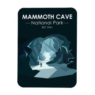 Mammoth Cave Nationalpark Kentucky Vintage Magnet
