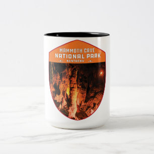 Mammoth Cave Nationalpark Kentucky vintage retro Zweifarbige Tasse