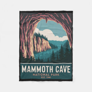 Mammoth Cave Nationalpark Vintage Camping Wandern Fleecedecke