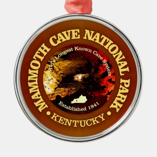 Mammoth Cave NP2 Ornament Aus Metall (Vorne)