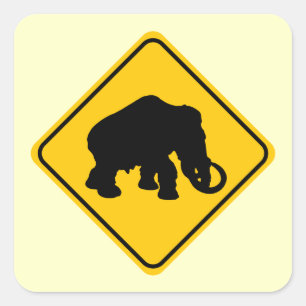Mammoth Crossing Quadratischer Aufkleber