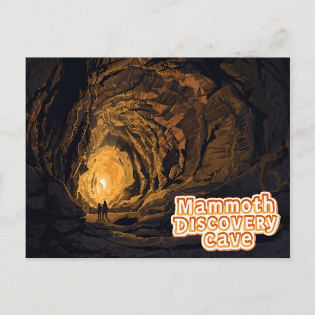 Mammoth Discovery Cave Tour Kunst Postkarte (Vorderseite)