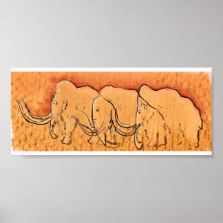 Mammoth Höhle Art Print Poster