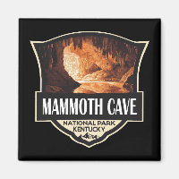 Mammoth Höhle Nationalpark Illustration Retro Art