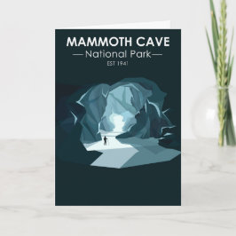 Mammoth Höhle Nationalpark Kentucky Vintag Karte