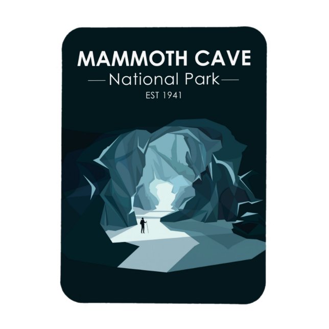 Mammoth Höhle Nationalpark Kentucky Vintag Magnet (Vertikal)