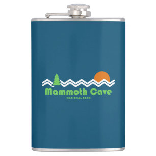 Mammoth Höhle Nationalpark Retro Flachmann