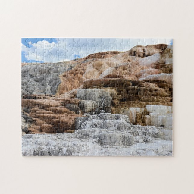 Mammoth Hot Springs at Yellowstone Nationalpark Puzzle (Horizontal)