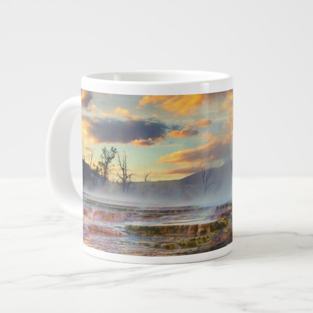 Mammoth Hot Springs Jumbo-Tasse (Vorderseite Links)