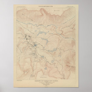 Mammoth Hot Springs und Nähe Poster