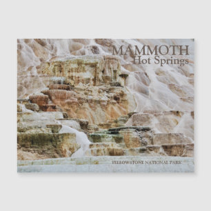 Mammoth Hot Springs Yellowstone Nationalpark Magnetkarte