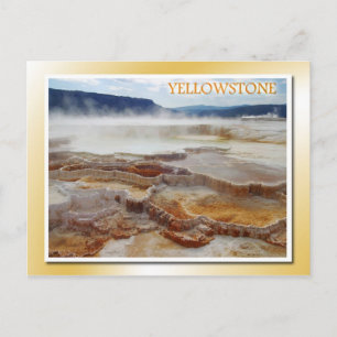 Mammoth Hot Springs, Yellowstone Nationalpark Postkarte