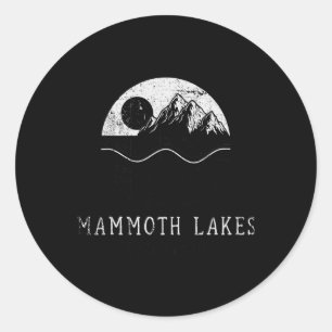 Mammoth Lakes Berge Kalifornien Wandern im Freien Runder Aufkleber