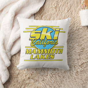 Mammoth Lakes California Ski-Logo Kissen