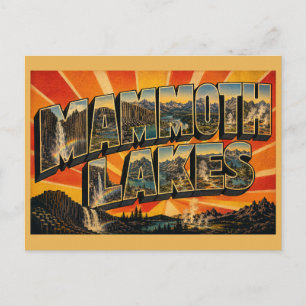 Mammoth Lakes Kalifornien Basalt Wasserfall Gipfel Postkarte