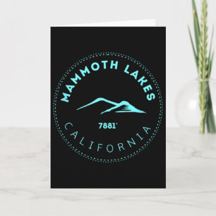 Mammoth Lakes Kalifornien Bergstadt - Erhaben Karte